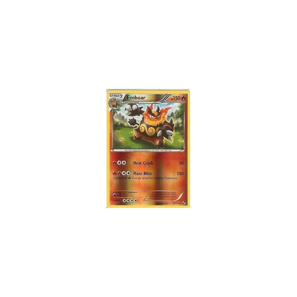 POKEMON Black &amp; White - EMBOAR 19/114 RARE REV HOLO
