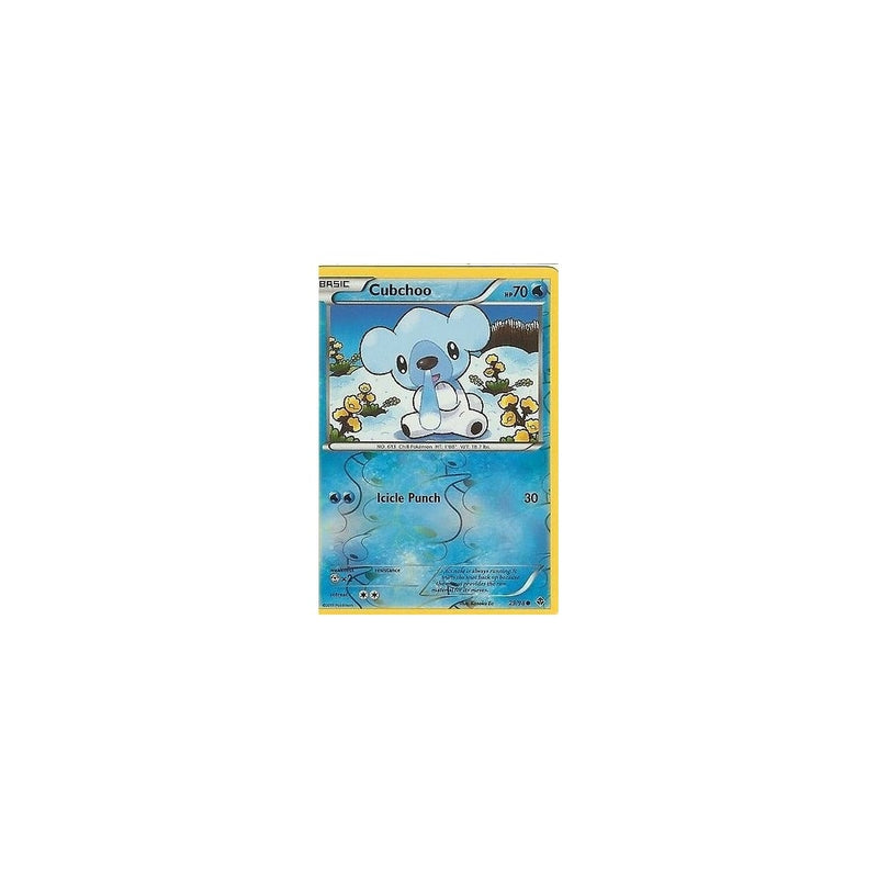 Pokemon Black & White Emerging Powers: CUBCHOO 29/98 Reverse Holo - Recaptured LTD Pokemon Black & White Emerging Powers: CUBCHOO 29/98 Reverse Holo - Recaptured LTD