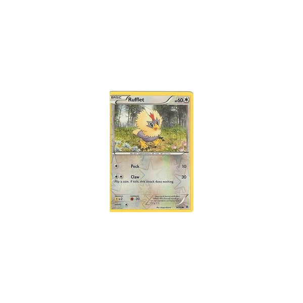Pokemon Black &amp; White Emerging Powers: RUFFLET 87/98 Reverse Holo