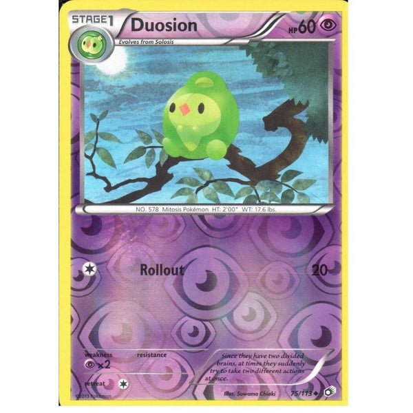 POKEMON Black &amp; White Legendary Treasures - DUOSION 75/113 REV HOLO
