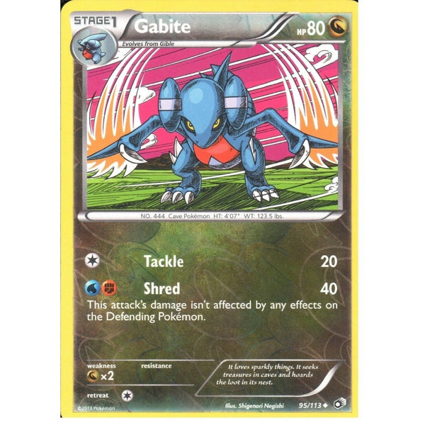 POKEMON Black &amp; White Legendary Treasures - GABITE 95/113 REV HOLO