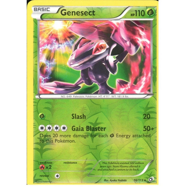 POKEMON Black &amp; White Legendary Treasures - GENESECT 16/113 REV HOLO