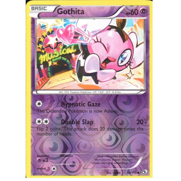 POKEMON Black &amp; White Legendary Treasures - GOTHITA 69/113 REV HOLO