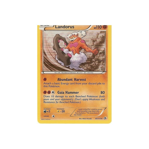 POKEMON Black &amp; White Legendary Treasures - LANDORUS 85/113 HOLO