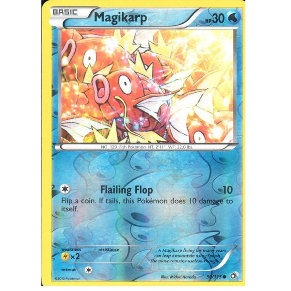POKEMON Black &amp; White Legendary Treasures - MAGIKARP 30/113 REV HOLO
