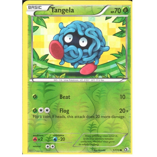 POKEMON Black &amp; White Legendary Treasures - TANGELA 1/113 REV HOLO