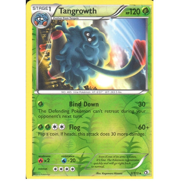 POKEMON Black &amp; White Legendary Treasures - TANGROWTH 2/113 REV HOLO