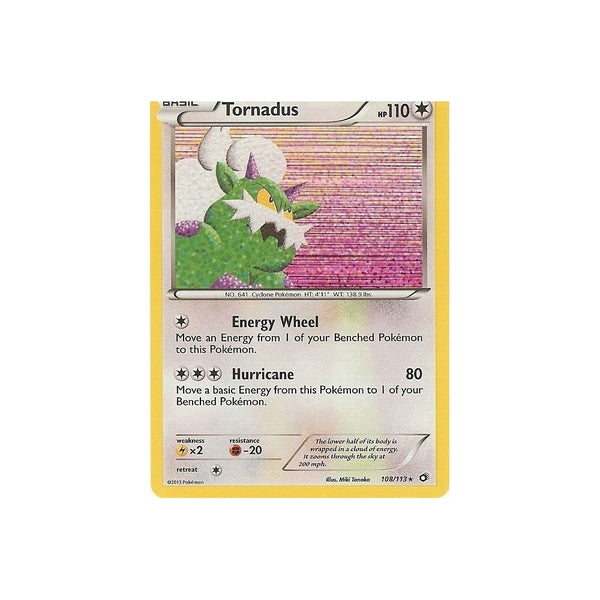 POKEMON Black &amp; White Legendary Treasures - TORNADUS 108/113 HOLO