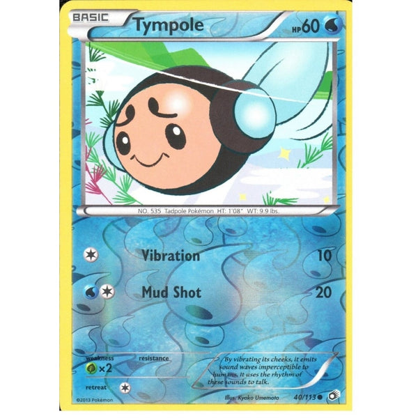 POKEMON Black &amp; White Legendary Treasures - TYMPOLE 40/113 REV HOLO