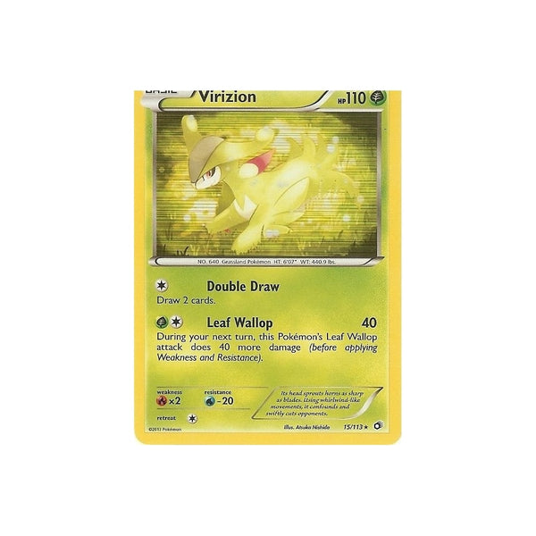 POKEMON Black &amp; White Legendary Treasures - VIRIZION 15/113 HOLO