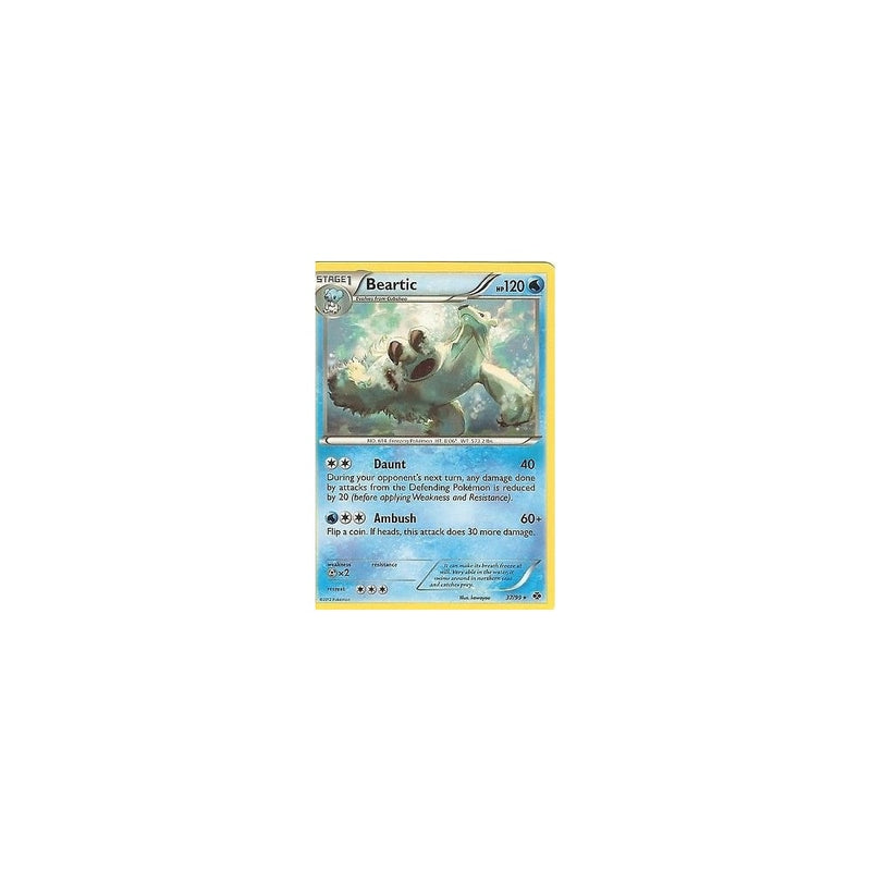 POKEMON Black & White Next Destinies - BEARTIC 37/99 RARE CARD - Recaptured LTD POKEMON Black & White Next Destinies - BEARTIC 37/99 RARE CARD - Recaptured LTD