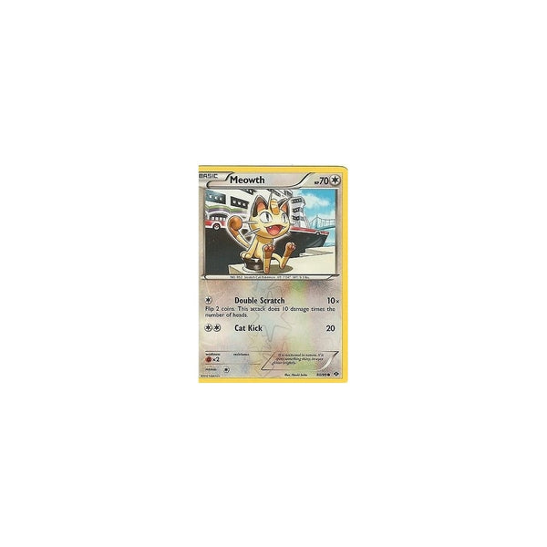 POKEMON Black &amp; White Next Destinies - MEOWTH 80/99 REV HOLO