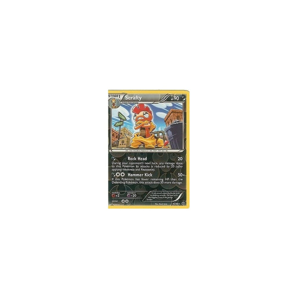 POKEMON Black &amp; White Next Destinies - SCRAFTY 74/99 RARE REV HOLO