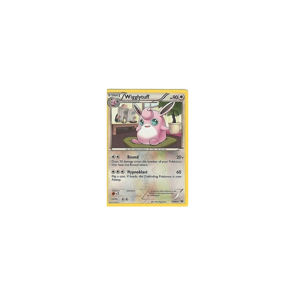 POKEMON Black &amp; White Next Destinies - WIGGLYTUFF 79/99 RARE REV HOLO