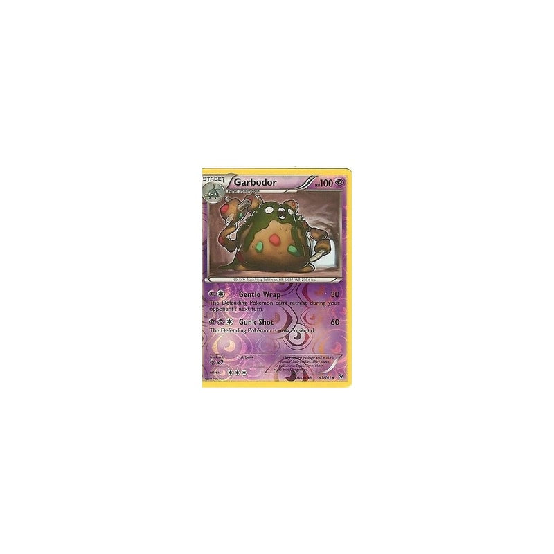 Pokemon Black &amp; White Noble Victories: GARBODOR 49/101 Reverse Holo