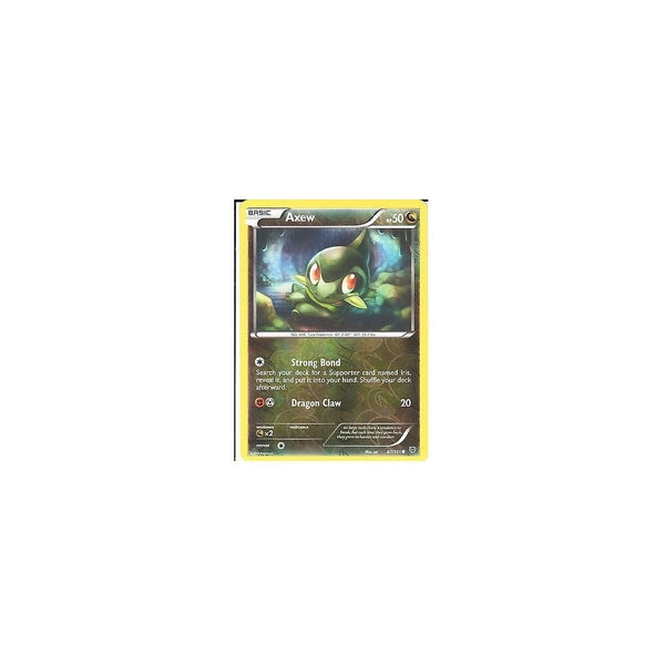 POKEMON Black &amp; White Plasma Blast - AXEW 67/101 REV HOLO