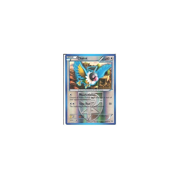 POKEMON Black &amp; White Plasma Blast - CHATOT 77/101 REV HOLO