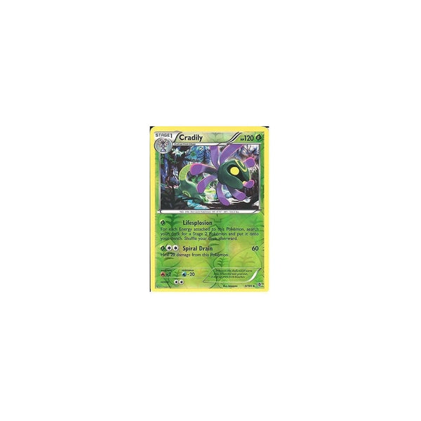 POKEMON Black &amp; White Plasma Blast - CRADILY 4/101 REV HOLO