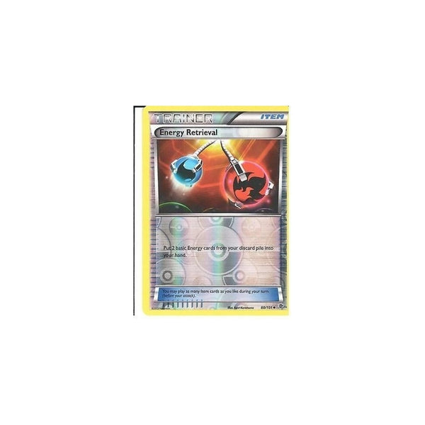 POKEMON Black &amp; White Plasma Blast - ENERGY RETRIEVAL 80/101 REV HOLO