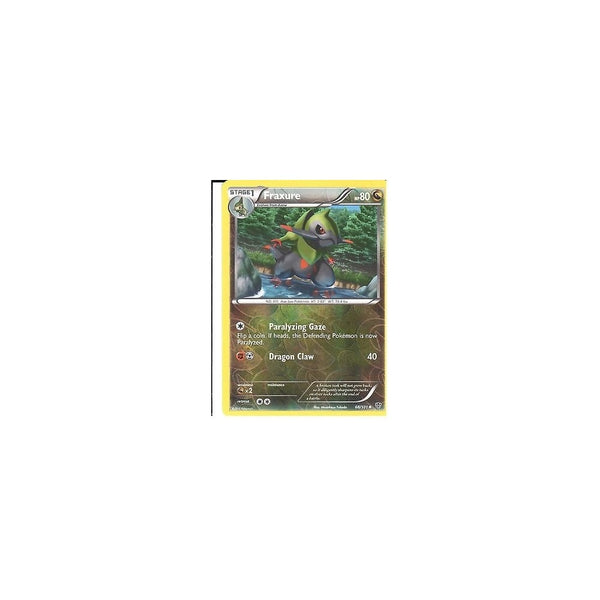 POKEMON Black &amp; White Plasma Blast - FRAXURE 68/101 REV HOLO
