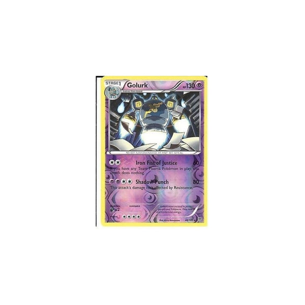 POKEMON Black &amp; White Plasma Blast - GOLURK 46/101 REV HOLO