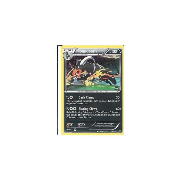 POKEMON Black &amp; White Plasma Blast - HOUNDOOM 56/101 HOLO