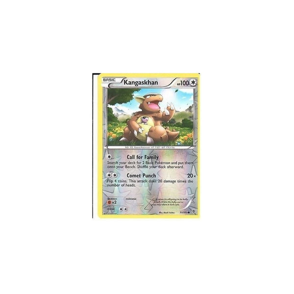 POKEMON Black &amp; White Plasma Blast - KANGASKHAN 71/101 REV HOLO