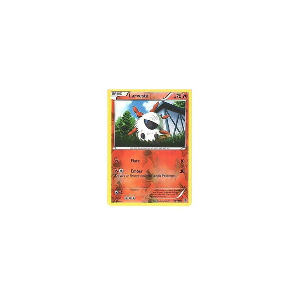 POKEMON Black &amp; White Plasma Blast - LARVESTA 12/101 REV HOLO