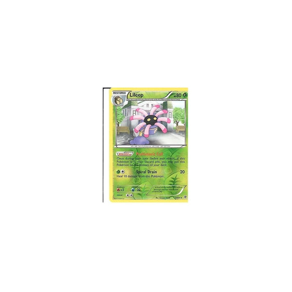 POKEMON Black &amp; White Plasma Blast - LILEEP 3/101 REV HOLO