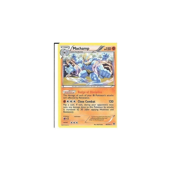 POKEMON Black &amp; White Plasma Blast - MACHAMP 49/101 HOLO