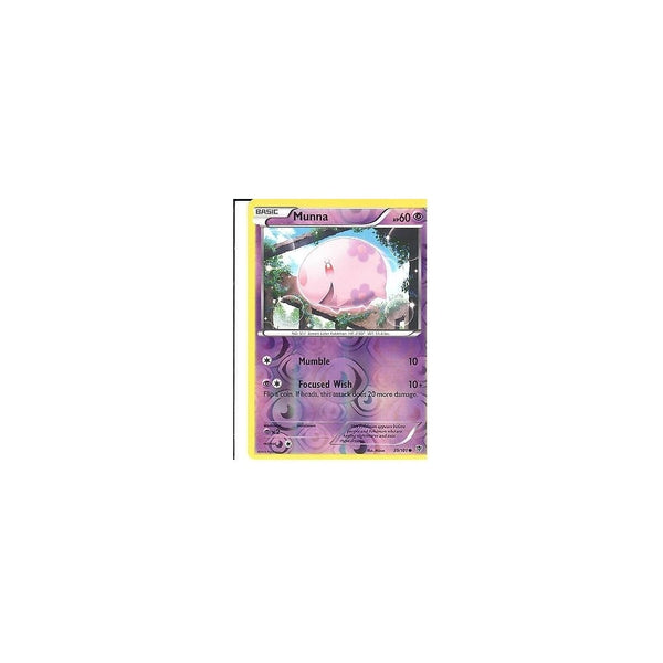 POKEMON Black &amp; White Plasma Blast - MUNNA 39/101 REV HOLO