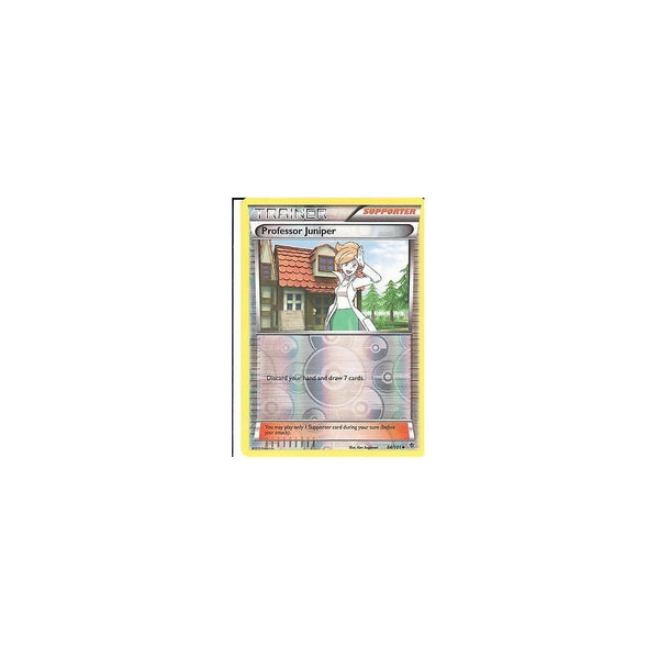 POKEMON Black &amp; White Plasma Blast - PROFESSOR JUNIPER 84/101 REV HOLO