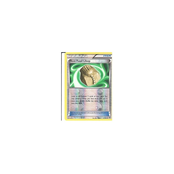 POKEMON Black &amp; White Plasma Blast - ROOT FOSSIL LILEEP 87/101 REV HOLO