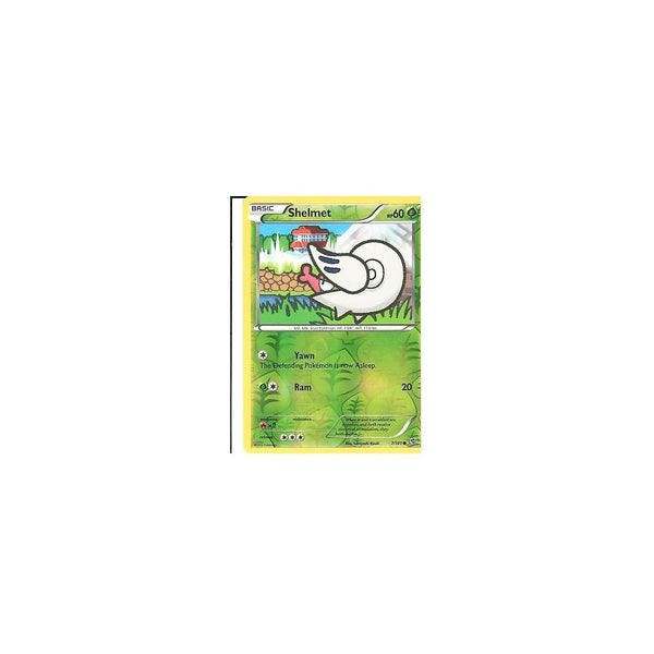 POKEMON Black &amp; White Plasma Blast - SHELMET 7/101 REV HOLO