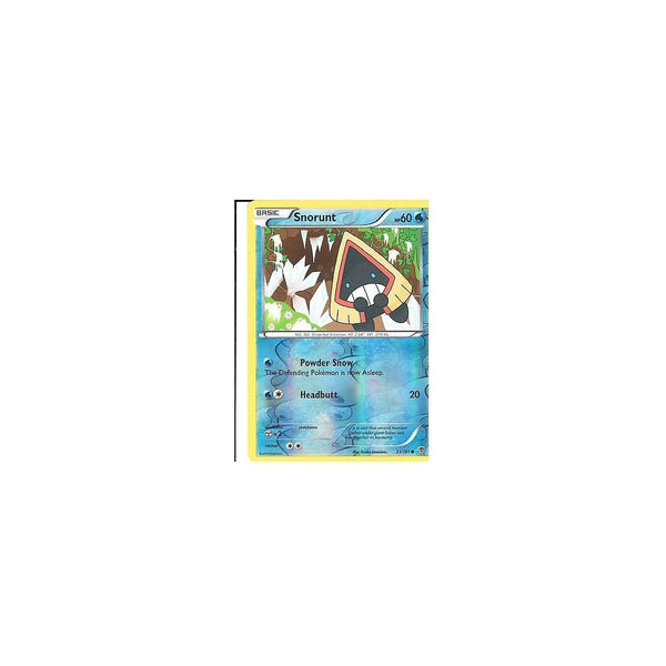POKEMON Black &amp; White Plasma Blast - SNORUNT 21/101 REV HOLO