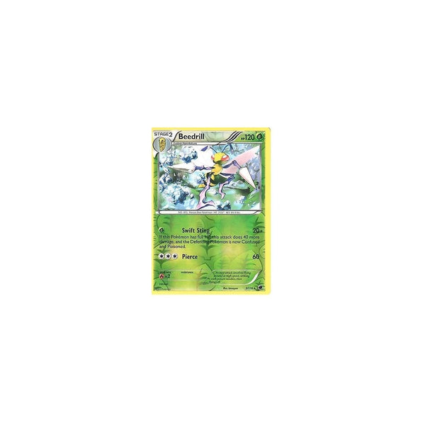 POKEMON Black &amp; White Plasma Freeze - BEEDRILL 3/116 REV HOLO
