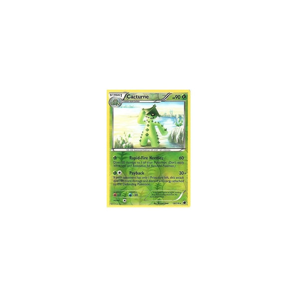 POKEMON Black &amp; White Plasma Freeze - CACTURNE 10/116 REV HOLO