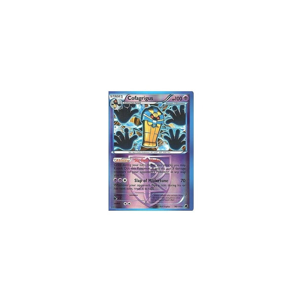 POKEMON Black &amp; White Plasma Freeze - COFAGRIGUS 56/116 REV HOLO