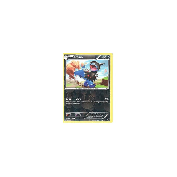 POKEMON Black &amp; White Plasma Freeze - DEINO 76/116 REV HOLO