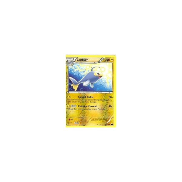 POKEMON Black &amp; White Plasma Freeze - LANTURN 36/116 REV HOLO
