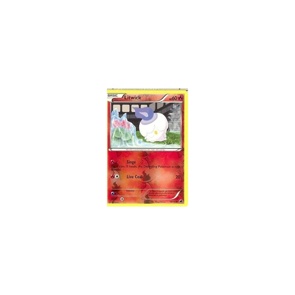 POKEMON Black &amp; White Plasma Freeze - LITWICK 14/116 REV HOLO