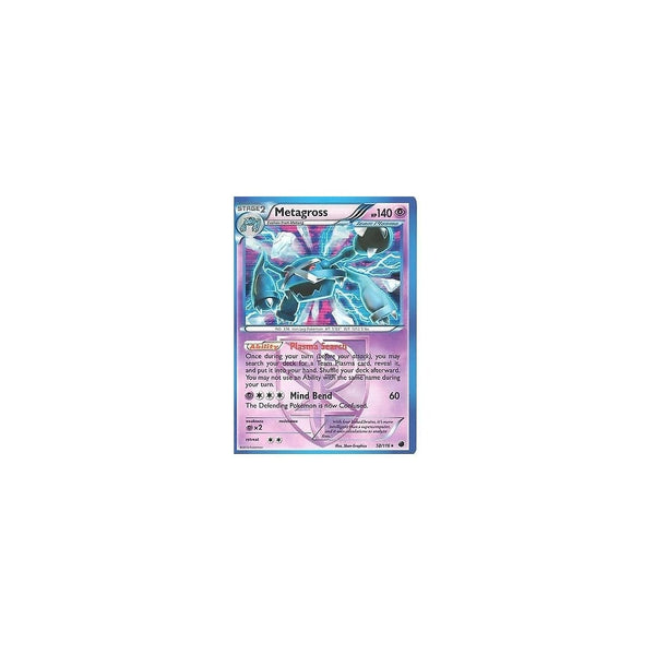 POKEMON Black &amp; White Plasma Freeze - METAGROSS 52/116 HOLO