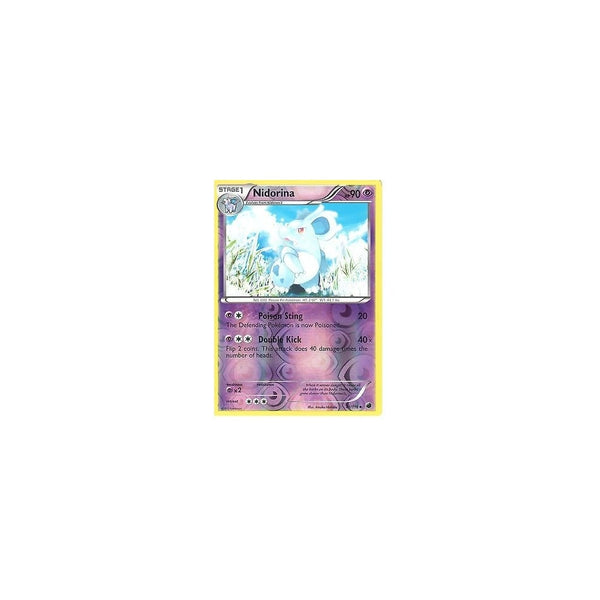 POKEMON Black &amp; White Plasma Freeze - NIDORINA 41/116 REV HOLO