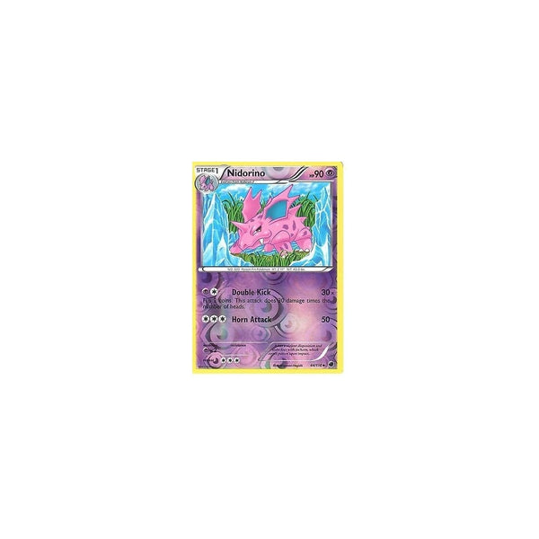 POKEMON Black &amp; White Plasma Freeze - NIDORINO 44/116 REV HOLO