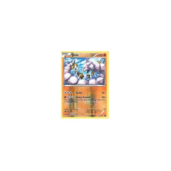 POKEMON Black &amp; White Plasma Freeze - ONIX 61/116 REV HOLO