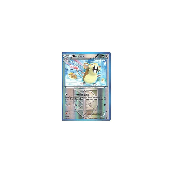 POKEMON Black &amp; White Plasma Freeze - RATICATE 88/116 REV HOLO