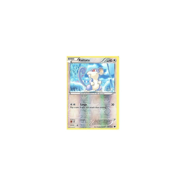 POKEMON Black &amp; White Plasma Freeze - RATTATA 87/116 REV HOLO