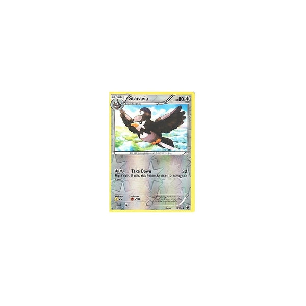 POKEMON Black &amp; White Plasma Freeze - STARAVIA 96/116 REV HOLO