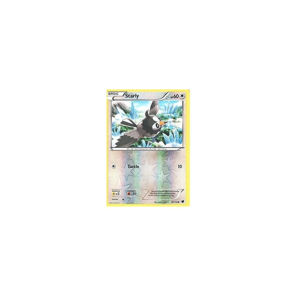 POKEMON Black &amp; White Plasma Freeze - STARLY 95/116 REV HOLO