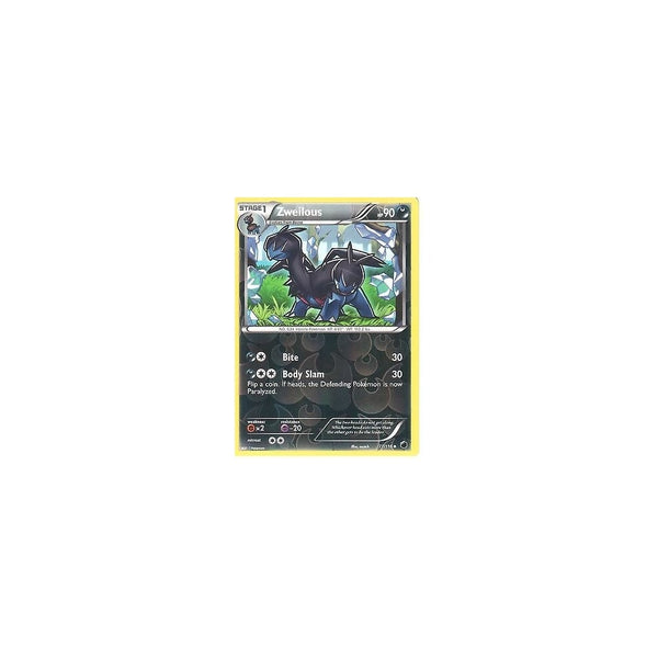 POKEMON Black &amp; White Plasma Freeze - ZWEILOUS 77/116 REV HOLO
